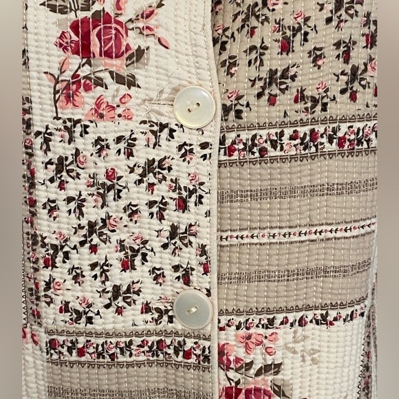 VINTAGE Northern Reflections Reversible Lightweight Floral Jacket - Picture 7 of 15